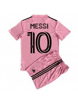 Billige Inter Miami Lionel Messi #10 Hjemmedraktsett Barn 2023-24 Kortermet (+ Korte bukser)